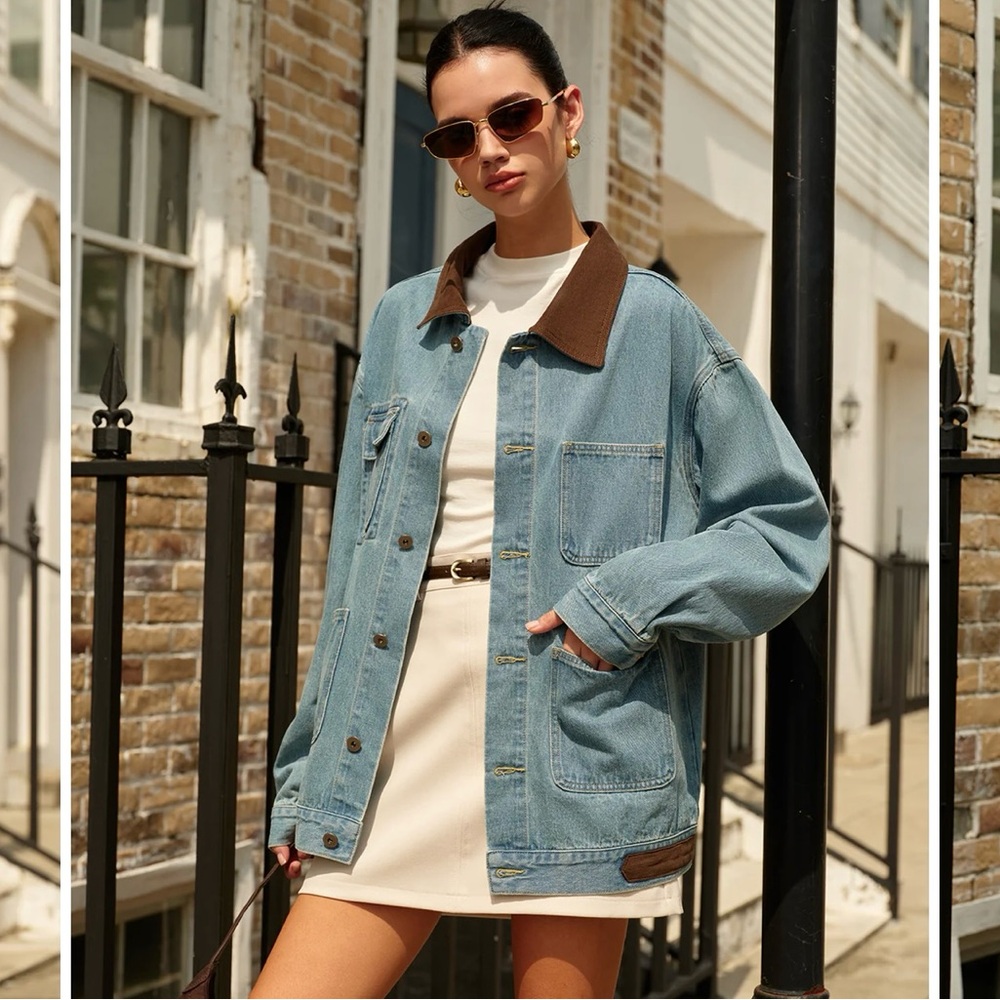 Commense Sky Blue Denim Jacket